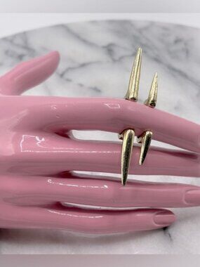 Gold‎ Spike MIDI Finger Ring Fashion Jewelry